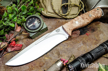Big Idea Design: Ti Pocket Knife - Stonewashed Titanium Framelock -  CPM-S35VN