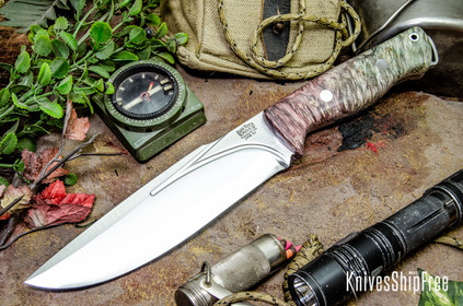 Bark River Knives: Bravo Strike Force II - CPM 3V - Rose & Green Burl #2