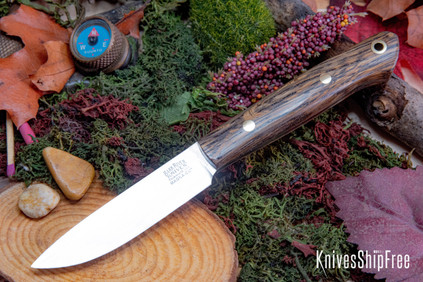 Bark River Knives: Little Creek II - CPM MagnaCut - Bog Oak - Brass Pins #1
