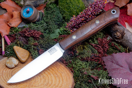 Bark River Knives: Little Creek II - CPM MagnaCut - Walnut Burl - Black Liners - Mosaic Pins #2