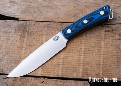 Bark River Knives: Fox River II LT - CPM 3V - Blue & Black Suretouch - Matte