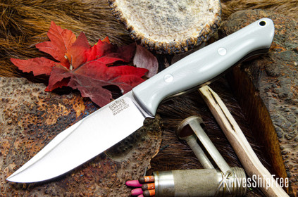 Bark River Knives: Gunny Sidekick - CPM MagnaCut - Battleship Gray G-10 - Black Liners