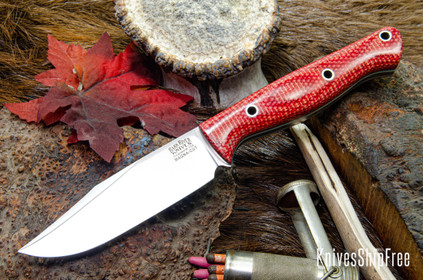 Bark River Knives: Gunny Sidekick - CPM MagnaCut - Firedog Canvas Micarta - Sea Blue & White Liners - Hollow Pins