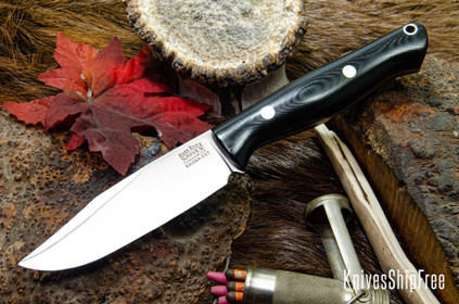 Bark River Knives: Gunny Sidekick - CPM MagnaCut - Black G-10