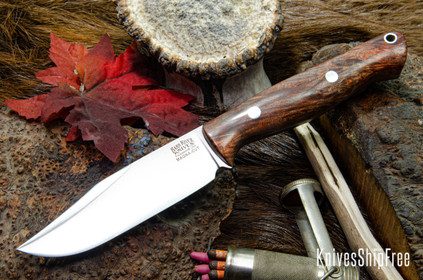 Bark River Knives: Gunny Sidekick - CPM MagnaCut - Burnt Red Maple Burl