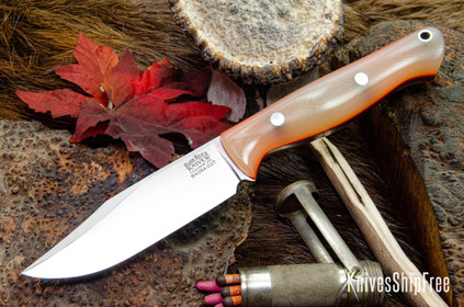 Bark River Knives: Gunny Sidekick - CPM MagnaCut - Ghost Green Jade G-10 - Orange Liners