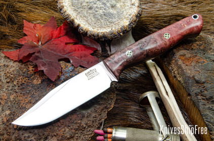 Bark River Knives: Gunny Sidekick - CPM MagnaCut - Rose & Purple Maple Burl - Mosaic Pins