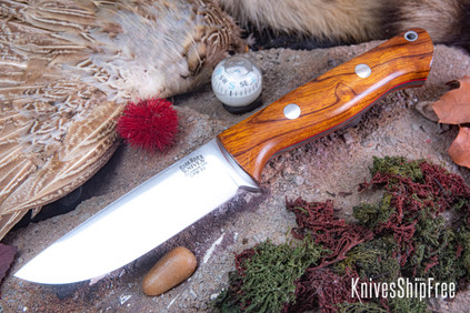 Bark River Knives: Bravo 1 LT - CPM 3V - Desert Ironwood - Red 