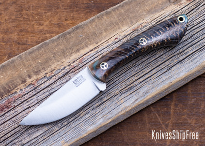 Bark River Knives: Iron River MagnaCut - Blue & Copper Pinecone - Mosaic Pins #2