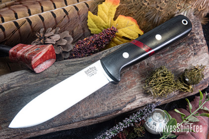 Bark River Knives: Kephart 4 - CPM 3V - Black Canvas Micarta - Bloody Basin Spacer