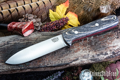 Bark River Knives: Kephart 4 - CPM 3V - Bog Oak - Black Liners
