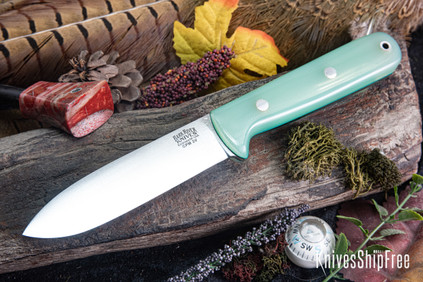 Bark River Knives: Kephart 4 - CPM 3V - Ghost Green Jade G-10 - Green Liners