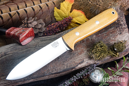 Bark River Knives: Kephart 4 - CPM 3V - Natural Canvas Micarta