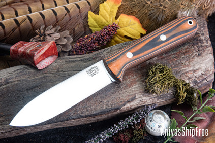 Bark River Knives: Kephart 4 - CPM 3V - Orange & Black Suretouch - Matte