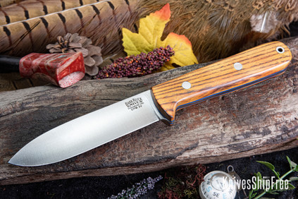 Bark River Knives: Kephart 4 - CPM 3V - Osage Orange - Blue Liners