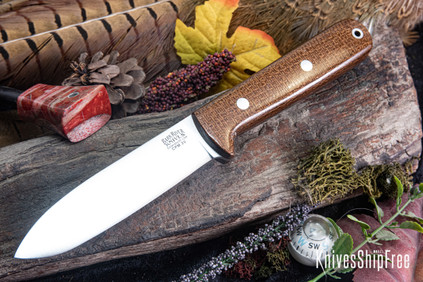 Bark River Knives: Kephart 4 - CPM 3V - Tan Burlap Micarta