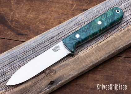 Bark River Knives: Kephart 4 - CPM 3V - Blue Maple Burl