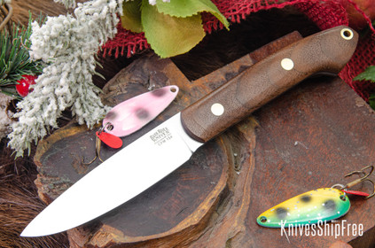 Bark River Knives: Bird & Trout - CPM 154 - American Walnut - Black Liners - Brass Pins