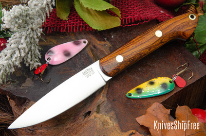 Bark River Knives: Bird & Trout - CPM 154 - Desert Ironwood - Brass Pins
