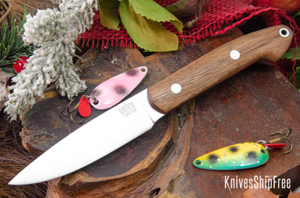 Bark River Knives: Bird & Trout - CPM 154 - American Walnut - Red Liners