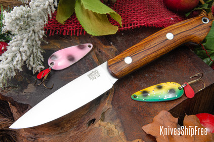 Bark River Knives: Bird & Trout - CPM 154 - Desert Ironwood - Black Liners #1