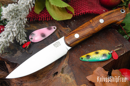 Bark River Knives: Bird & Trout - CPM 154 - Desert Ironwood - Black Liners #2