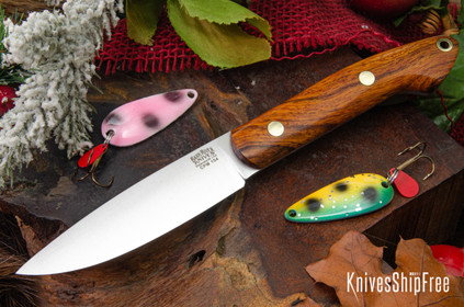Bark River Knives: Bird & Trout - CPM 154 - Desert Ironwood - Brass Pins #1