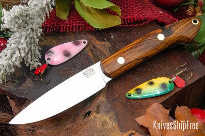 Bark River Knives: Bird & Trout - CPM 154 - Desert Ironwood - Brass Pins #3