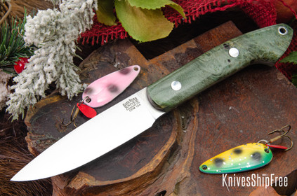 Bark River Knives: Bird & Trout - CPM 154 - Sage Maple Burl