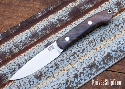 Bark River Knives: Bird & Trout - CPM 154 - Walnut Burl - Black Liners