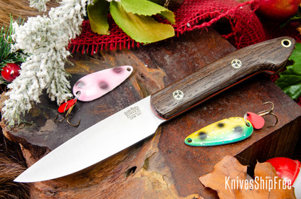 Bark River Knives: Bird & Trout - CPM 154 - Wenge - Orange Liners - Mosaic Pins #1