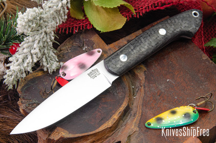 Bark River Knives: Bird & Trout - CPM 154 - Black Carbon Fiber