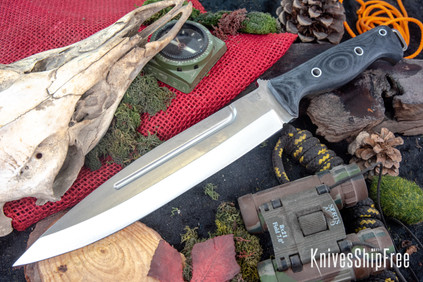 Barkさま Bark River Knives: Pig Sticker - CPM-154 - Red & Black