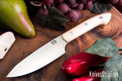 Bark River Knives: Petty Z - CPM-154 - Antique Bone Linen Micarta