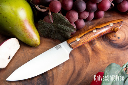 Bark River Knives: Petty Z - CPM-154 - Desert Ironwood - Red Liners - Brass Pins #2