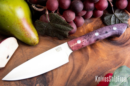 Bark River Knives: Petty Z - CPM-154 - Salmon & Lilac Maple Burl