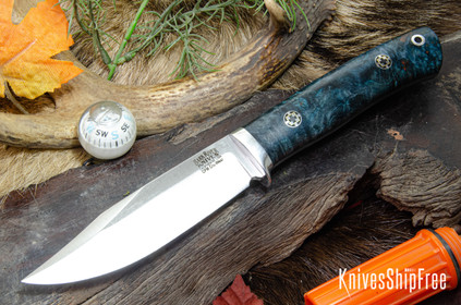 Bark River Knives: Hildi - CPM-CruWear - Midnight Maple Burl - Mosaic Pins #2
