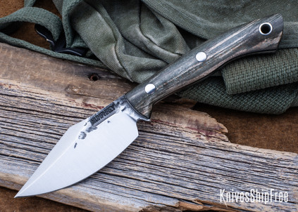 Lon Humphrey Knives: Blacktail - Forged 52100 - Storm Maple - Black Liners - LH22CJ006
