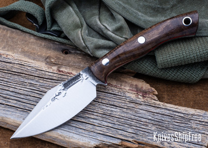 Lon Humphrey Knives: Blacktail - Forged 52100 - Curly Maple - Red Liners - LH22CJ052