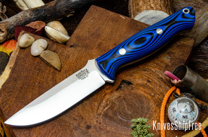 Bark River Knives: Gunny - PSB-27 - Blue & Black G-10