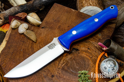 Bark River Knives: Gunny - PSB-27 - Blue Glow G-10 - Thick Orange Liners