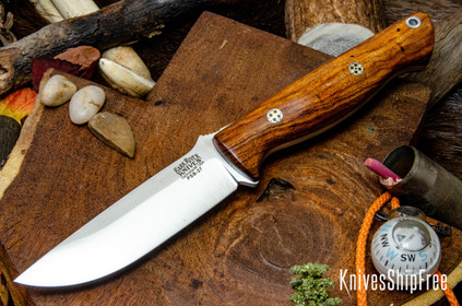 Bark River Knives: Gunny - PSB-27 - Desert Ironwood - Black Liners - Mosaic Pins #2