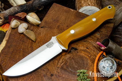 Bark River Knives: Gunny - PSB-27 - Lager G-10 - White Liners