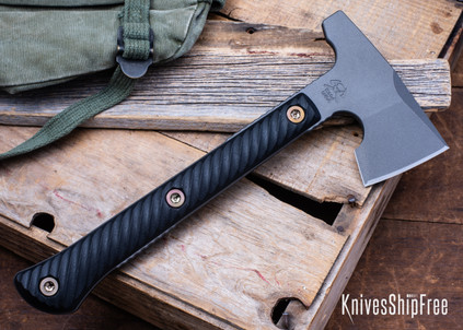RMJ Tactical: Jenny Wren Hammer Poll - Black G-10 - 80CrV2 - Tungsten Cerakote