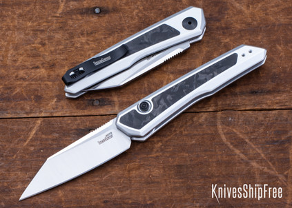Kershaw Knives: Launch 20 - Auto- Aluminum w/Marbled Carbon Fiber Inserts - CPM MagnaCut - 7050
