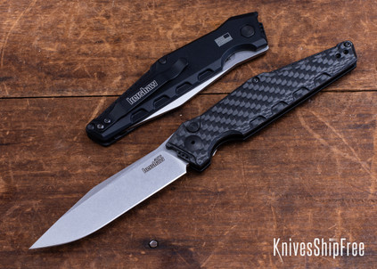 Kershaw Knives: Launch 7 Auto - Black Carbon Fiber/Black Anodized Aluminum - Stonewashed MagnaCut - 7900CF