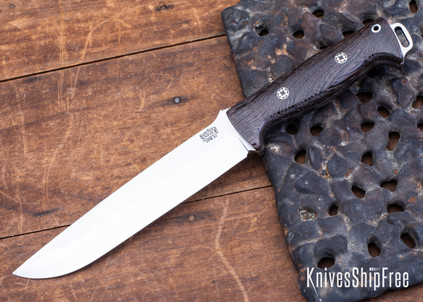 Bark River Knives: Bravo 2 - CPM 3V - Wenge - Mosaic Pins