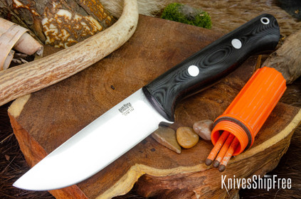 Bark River Knives: Bravo 1 - CPM 154 - Rampless - Red Linen Bark River Knives: Bravo 1 - CPM 154 - Rampless - Red Linen