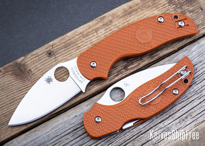 Spyderco: Sage 5 Lightweight - Compression Lock - Burnt Orange FRN - REX 121 - C123BORP