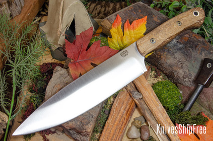 Bark River Knives: Aurora III - CPM 3V - Sycamore Burl #1